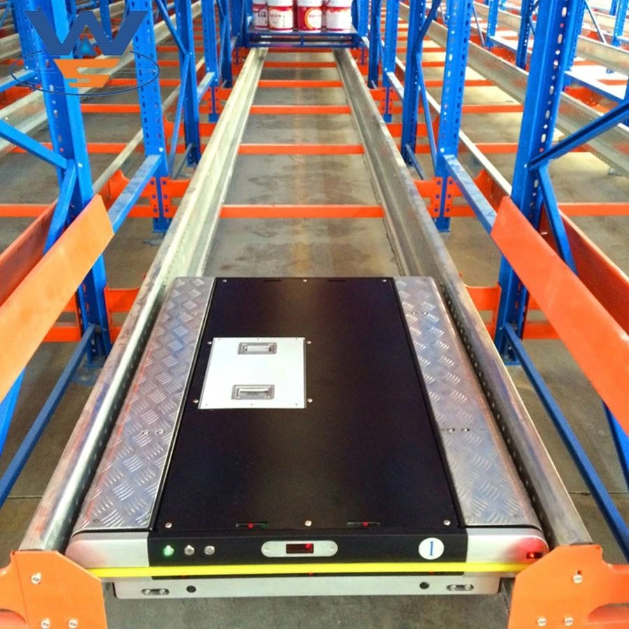 Ombor saqlash Og'ir Avto Racking Radio Shuttle Racking tizimi